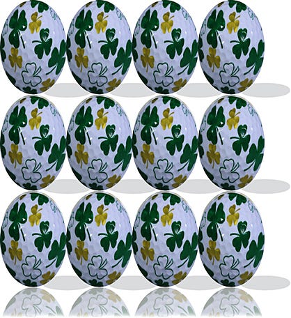 Clover Golf Balls 12 Pack